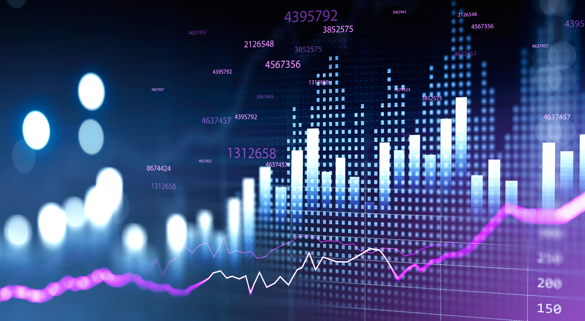 Stock chart going up
