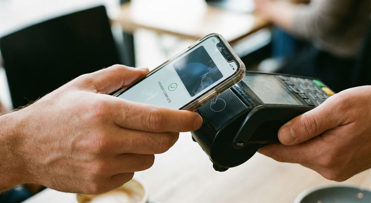 Contactless payment on a phone