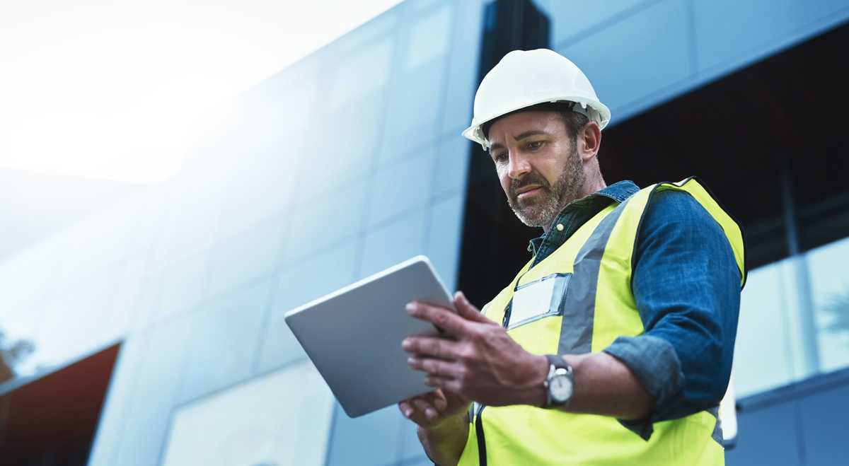 Engineer with clipboard