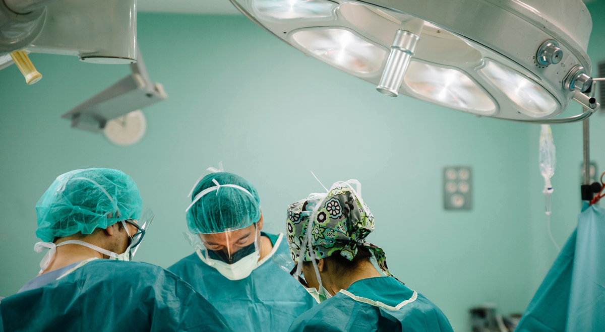 Surgeons operating