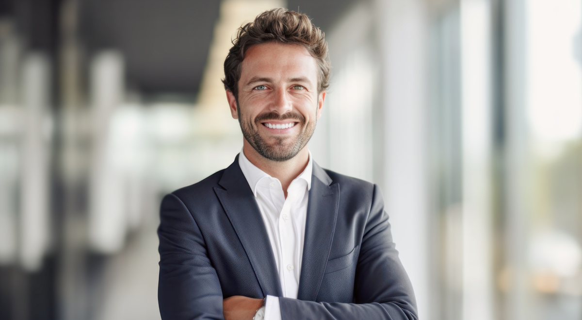 Smiling businessman