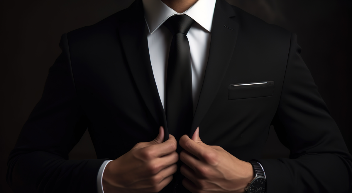 Businessman in suit and tie