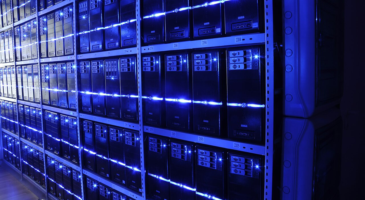 Servers in a data centre