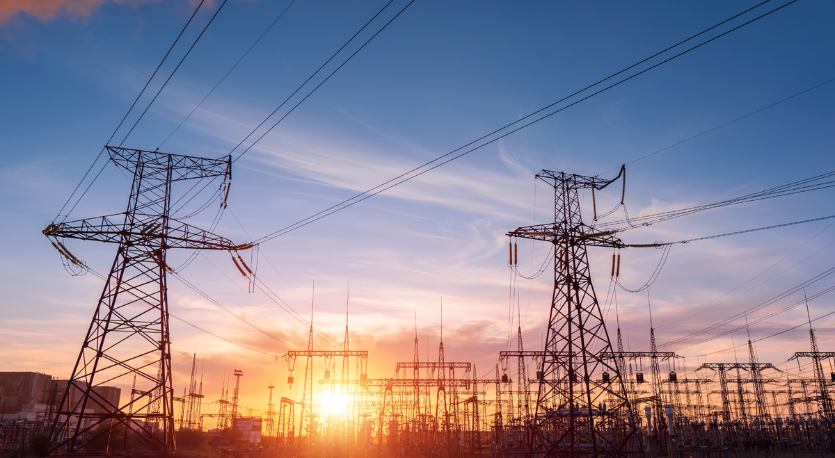 Electricity pylons