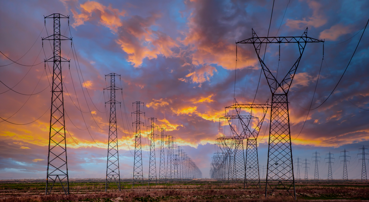 Electricity pylons