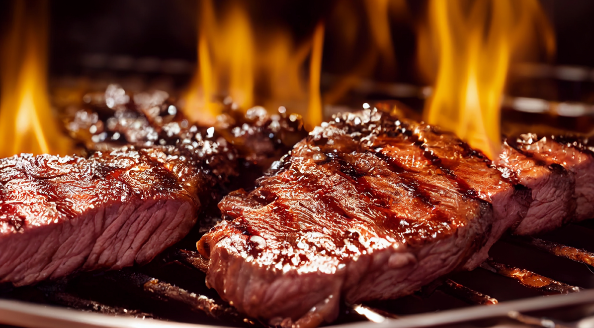 flame grilled steak