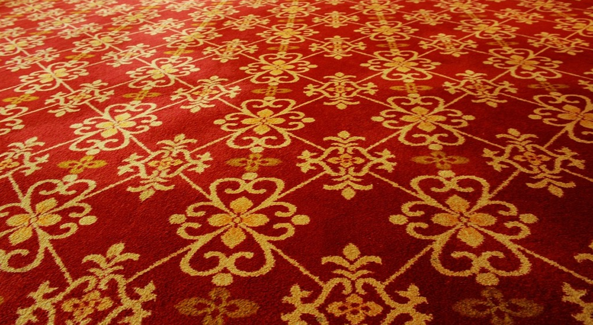 A patterned carpet