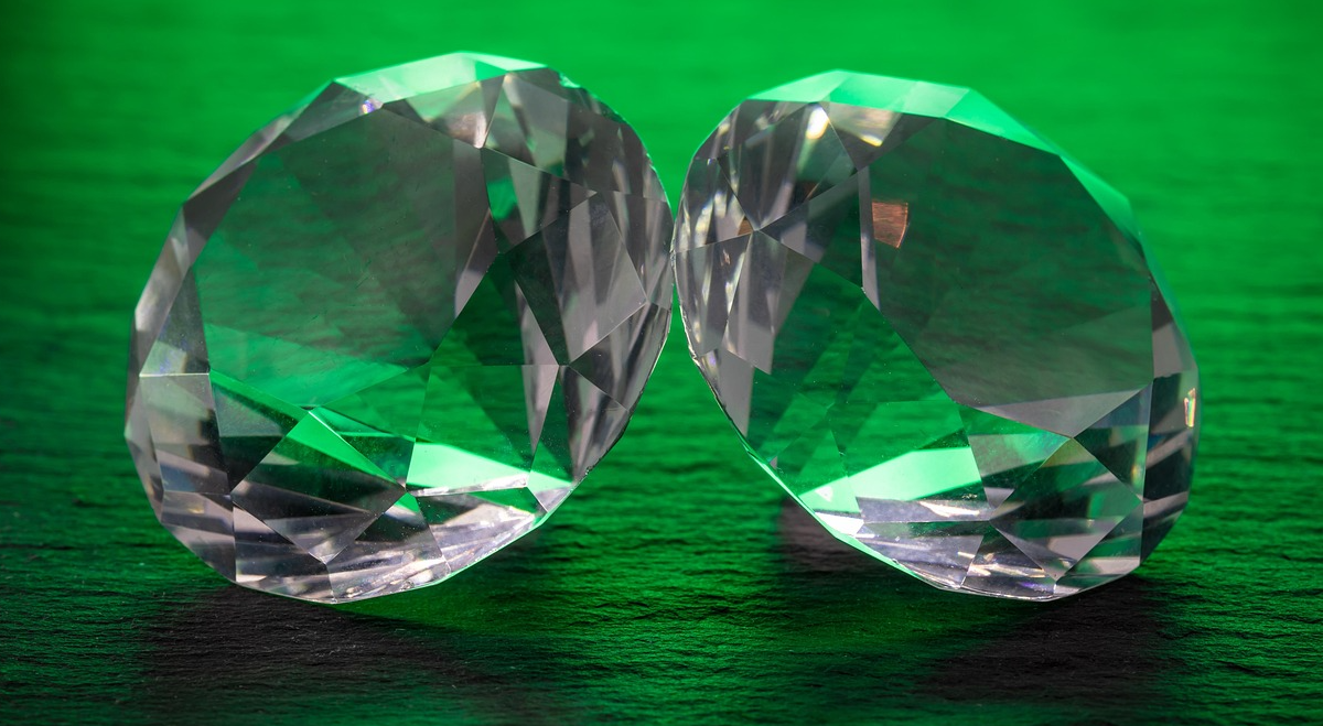 Large green gems