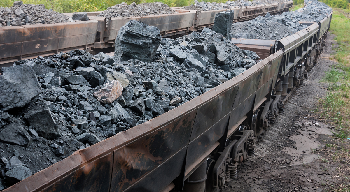 Carts full of iron ore