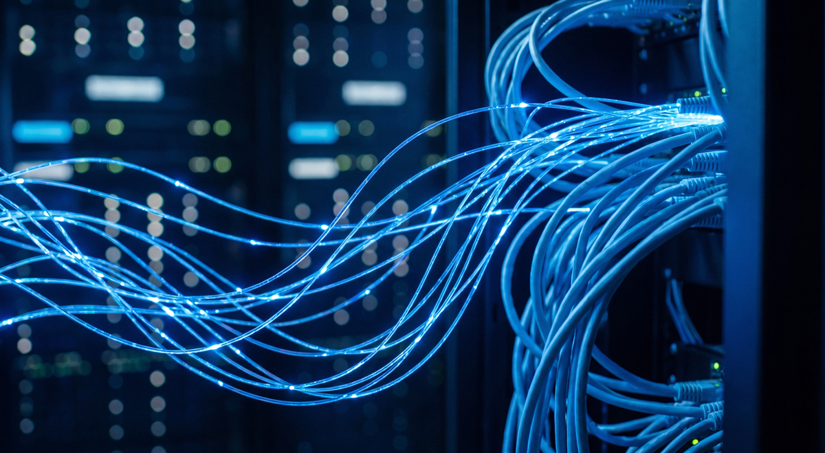 Cables in a data centre