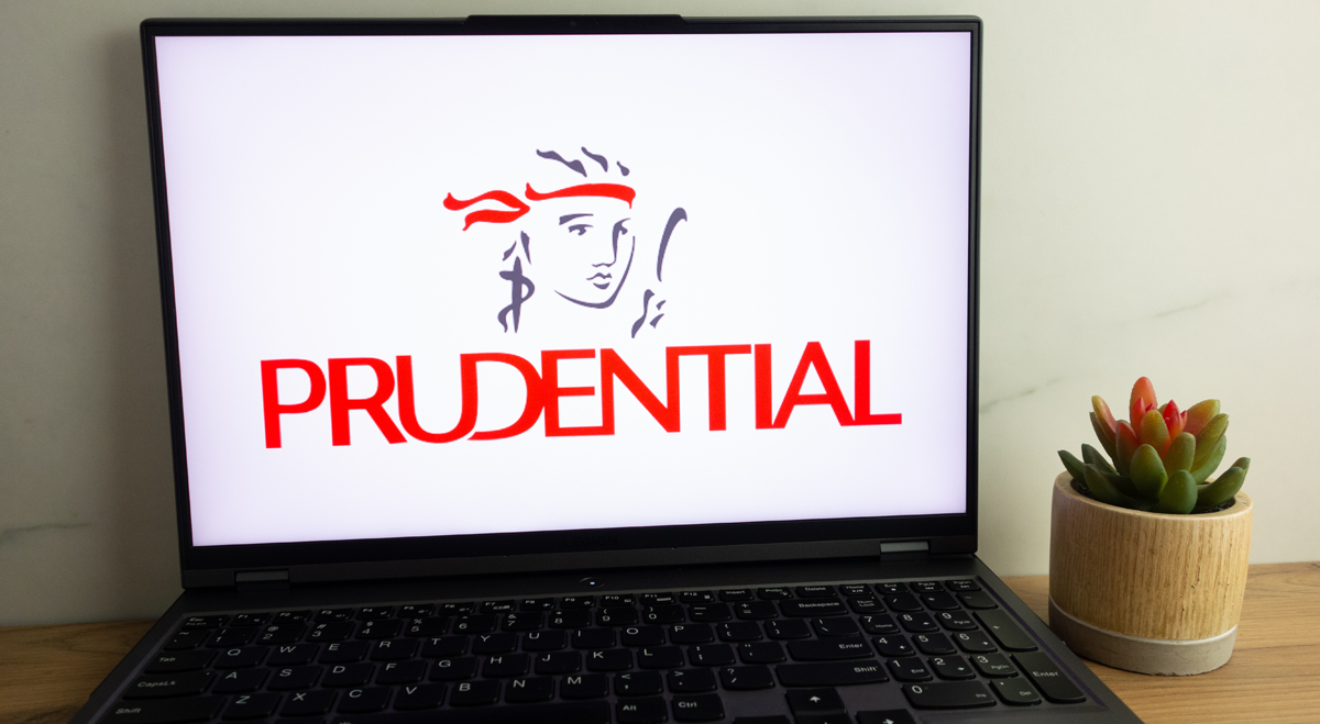 Prudential logo on computer screen