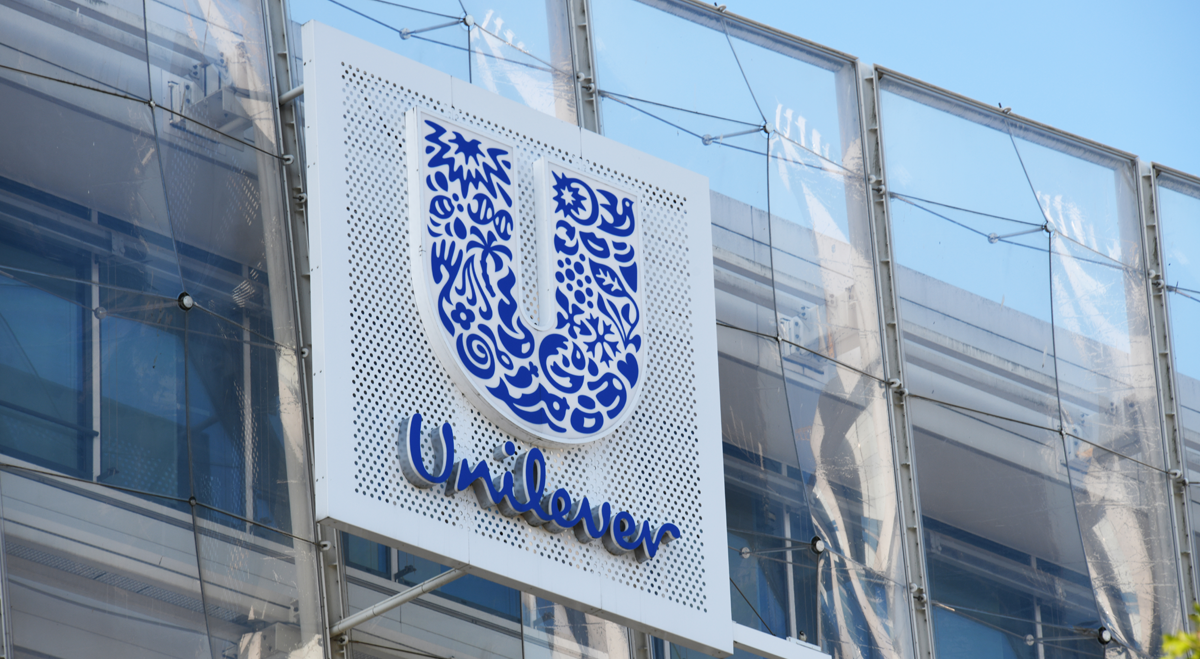 Unilever logo on building