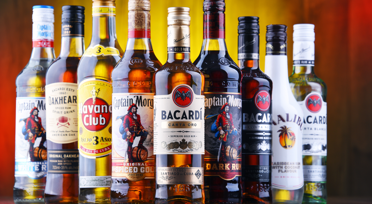 Diageo drinks bottles