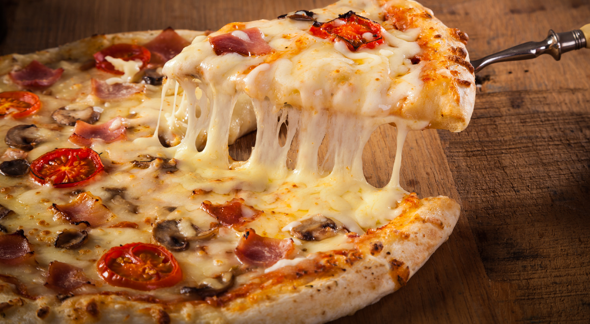A slice of pizza
