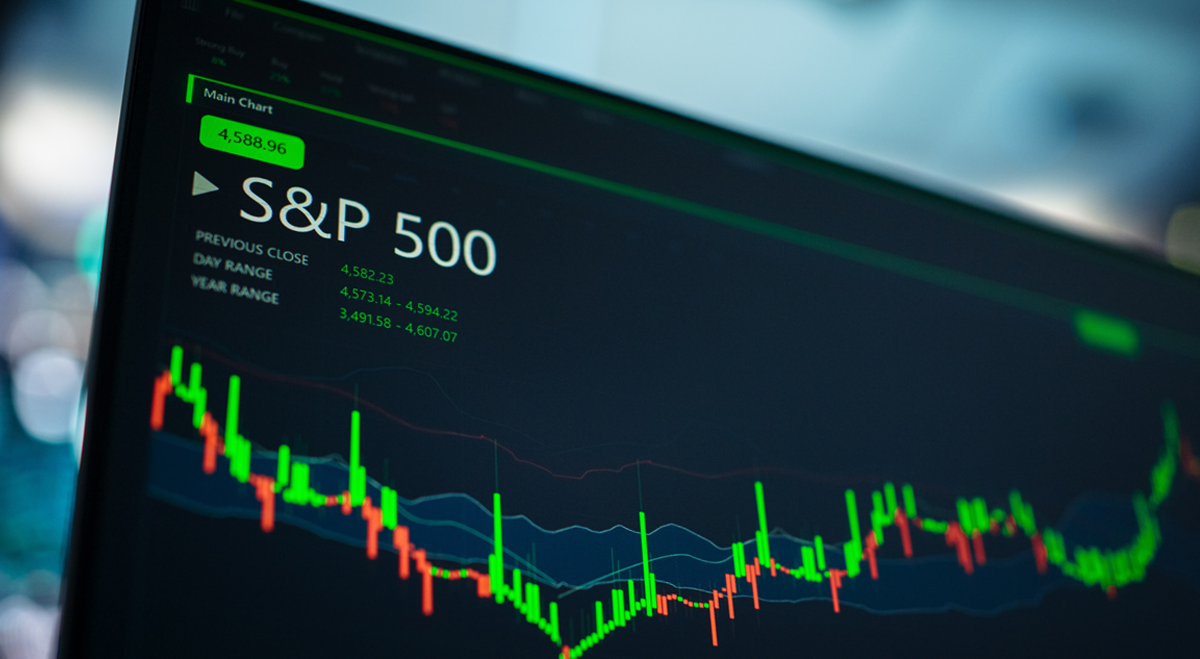 S&P 500 on a screen