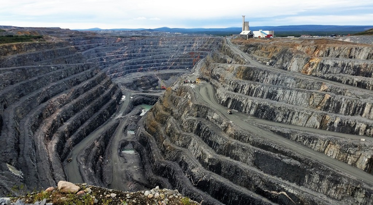 open cast copper mine